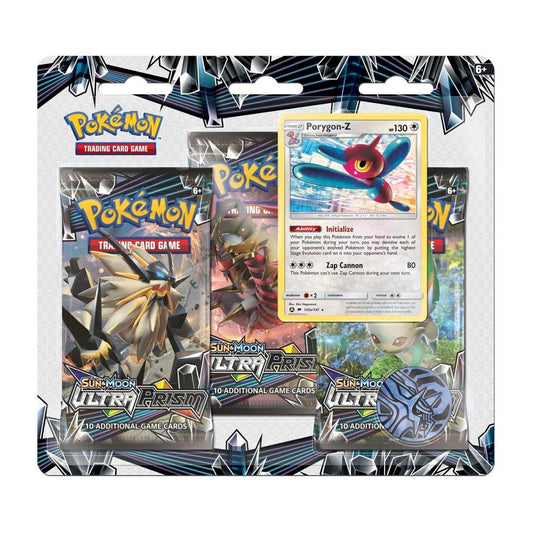 Ultra Prism 3 Pack Blister (Porygon) - The Game Garden
