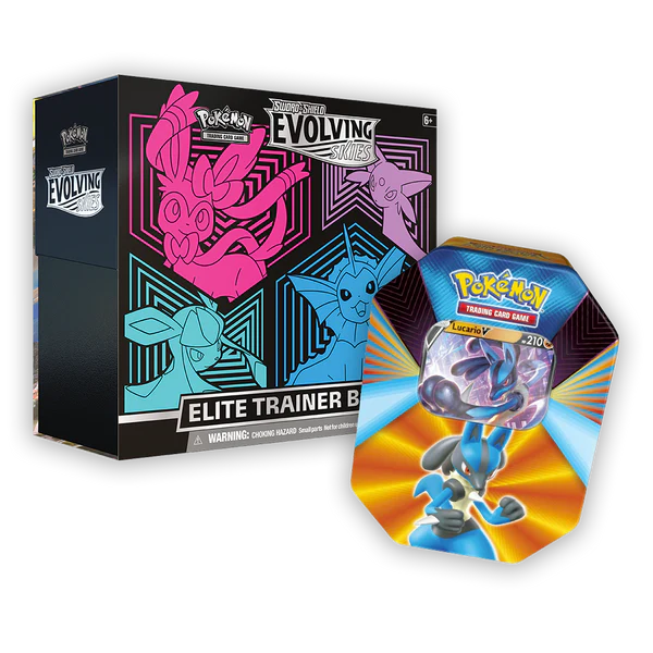 Evolving Skies Elite Trainer Box & Tin 2-Pack (Costco)