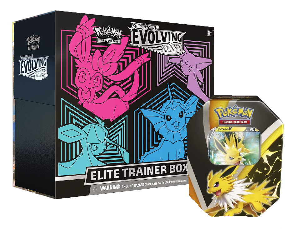 Evolving Skies Elite Trainer Box & Tin 2-Pack (Costco)